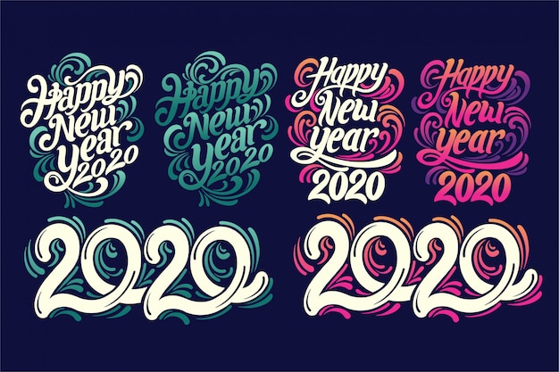 2020 hand schriftzug stil