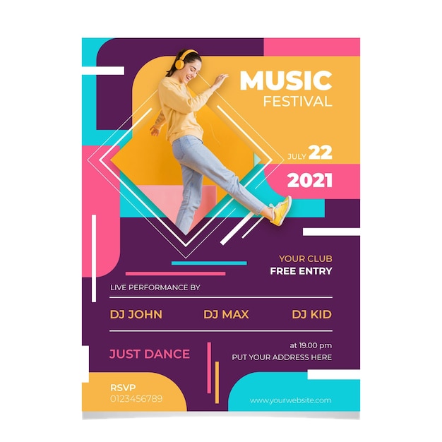 2021 musikfestival plakatkonzept