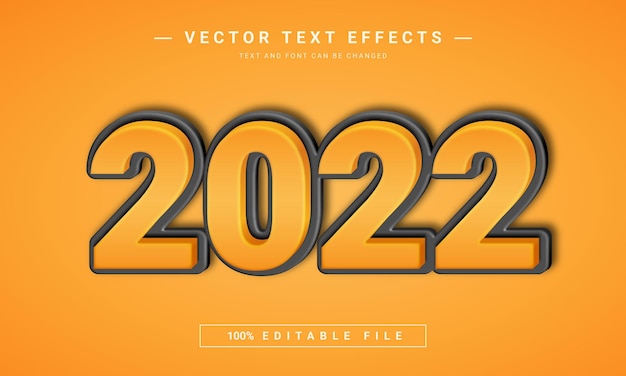 2022 bearbeitbarer Texteffekt