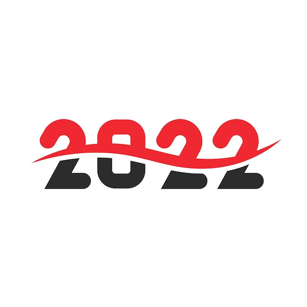 2022 neujahr symbol vektor illustration design