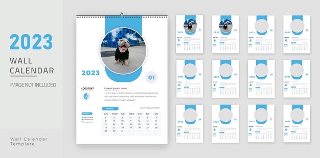 2022 wandkalender vorlagendesign