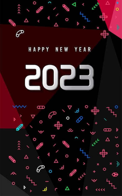 2023 frohes neues Jahr 2023 Hintergrund