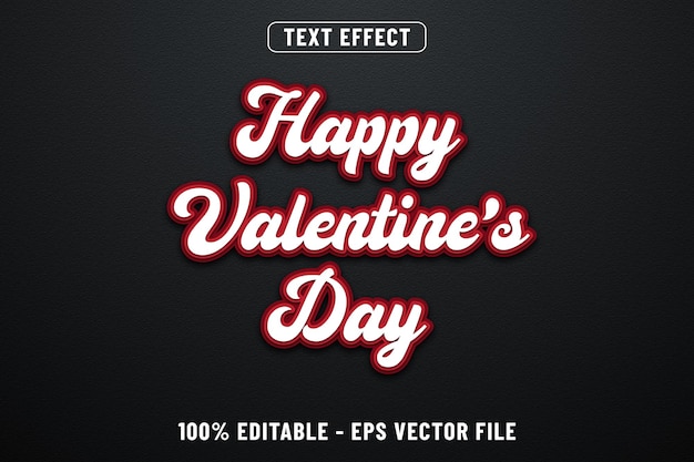 2023 Happy Valentine Day Texteffektdesign