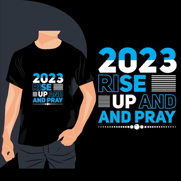 2023 T-Shirt-Design Steh auf und bete Stolze Papa-Typografie