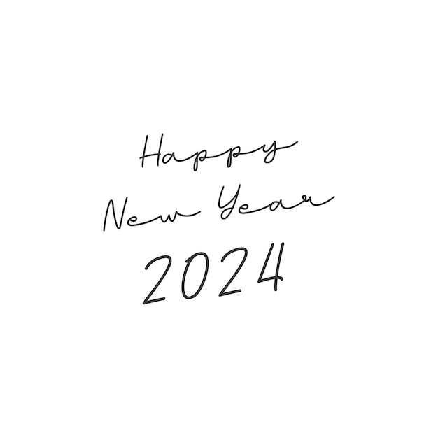 2024 logo-symbol neujahrs-logo 2024 kalender design-elemente elegante zahlen-layout vorlage