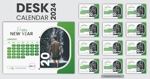 2024 neujahr sauberer kalender modernes design 2024 kalendervorlage