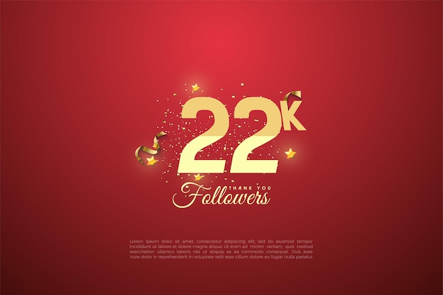 22.000 Follower mit bewerteten Zahlen