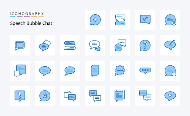 25 chat-blau-icon-pack