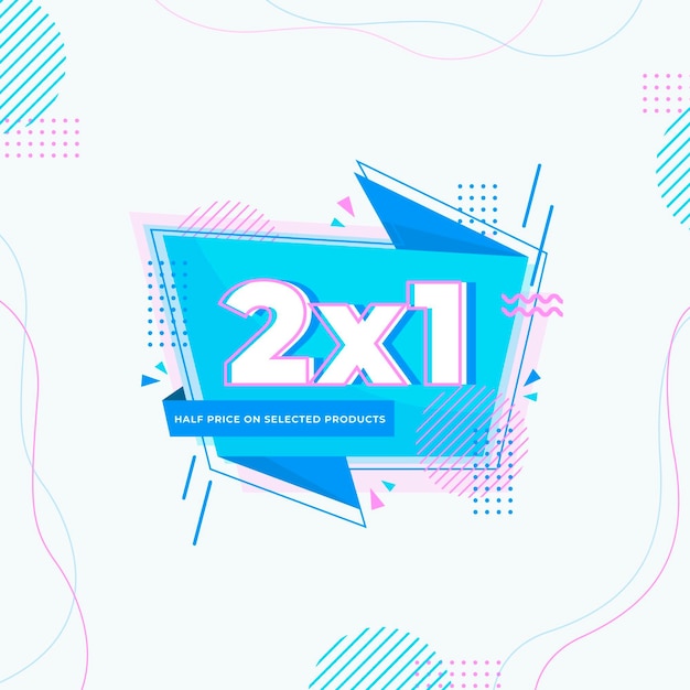 Vektor 2x1 werbebanner