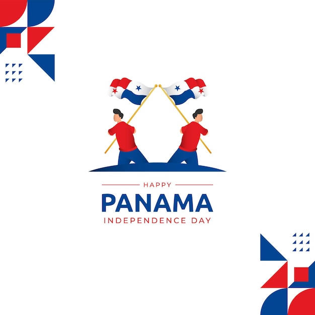 3 november panama unabhängigkeitstag hintergrund vektorbild