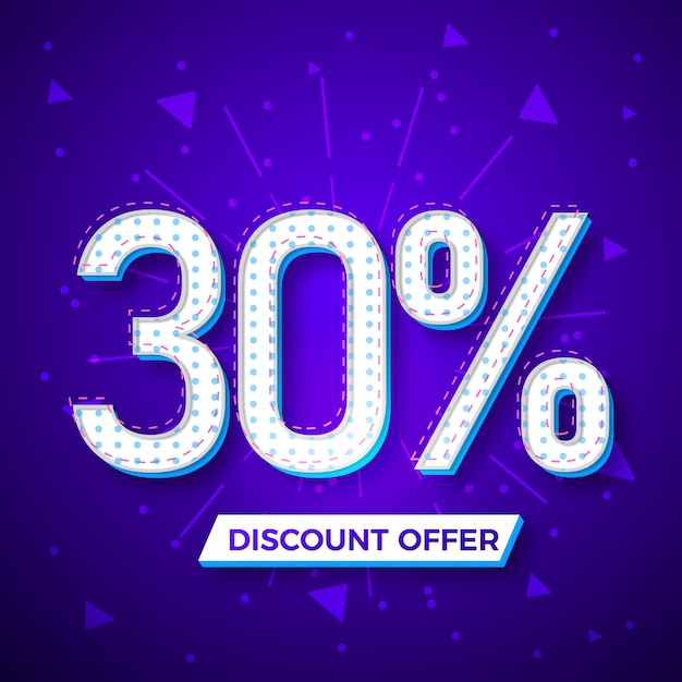 30% Rabatt bieten Etikettendesign an