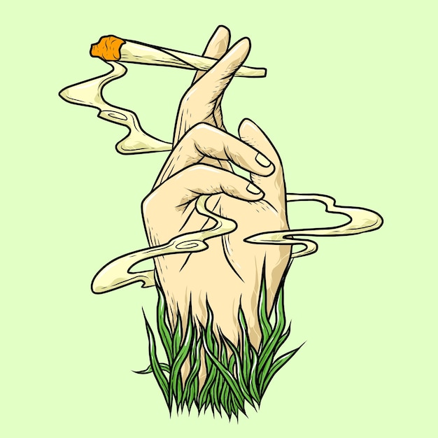 31. mai bannerdesign zum weltnichtrauchertag hand, die eine zigarette hält