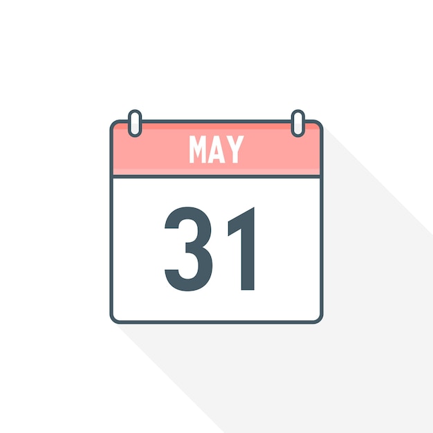 31. mai kalendersymbol 31. mai kalender datum monat symbol vektor illustrator
