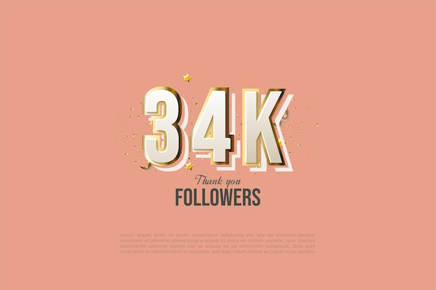 34.000 Follower mit klassischen Zahlen.