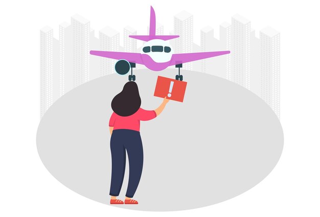 3727 Illustration des Direktflugkonzepts
