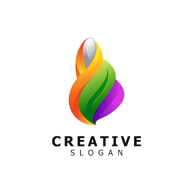 3d abstraktes logo-design