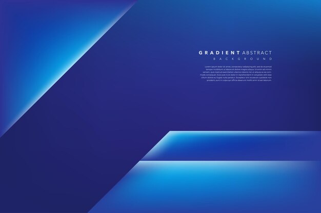 3D-abstraktes und modernes blaues Hintergrunddesign