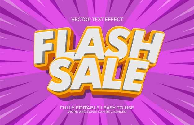3D-bearbeitbare Flash-Verkaufs-Text-Effekt-Stil