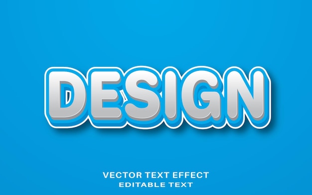 3D bearbeitbarer Vektortexteffekt