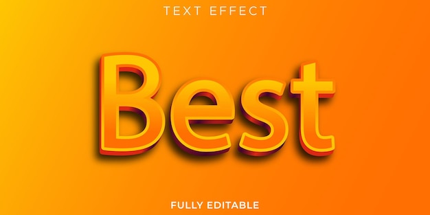3D bester Textstileffekt