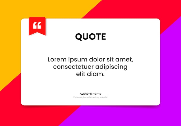 3D-Blase, Testimonial-Banner, Zitat, Infografik, Social-Media-Beitragsvorlage, Designs für Zitate
