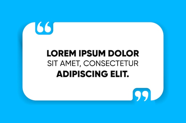 3D-Blase Testimonial Banner Zitat Infografik Social Media Post Template Designs für Zitate