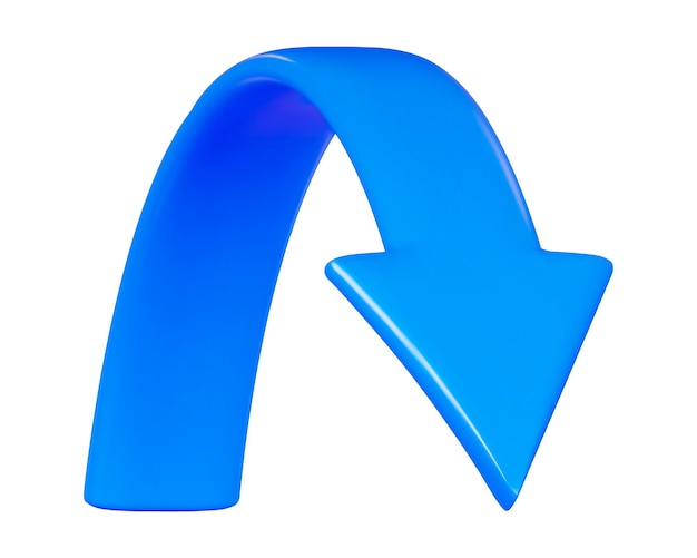 3d-blau Pfeil rechts-Symbol Infografik oder Geschäftskonzept Aktienvektor-Illustration