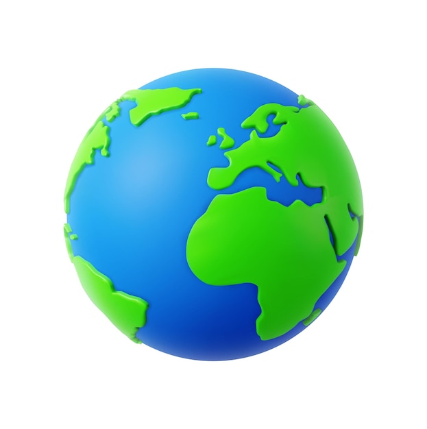 3D-Cartoon-Planet Erde