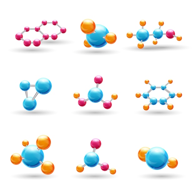 3D chemische Moleküle