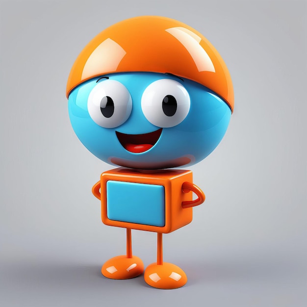 Vektor 3d-cute-robot-cartoon-charaktere 3d-cute-roboter-cartoonscharaktere