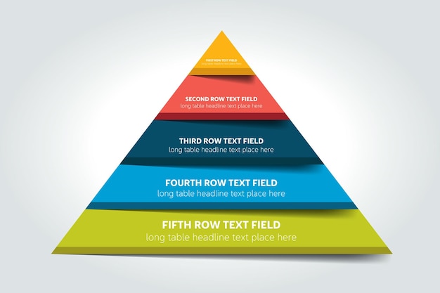 3D-Dreieck-Infografik-Diagramm-Schema-Diagramm-Tabellen-Zeitplan-Element Vektor