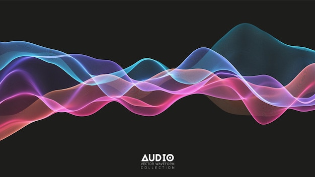 3d-echo-audiowelle aus dem spektrum