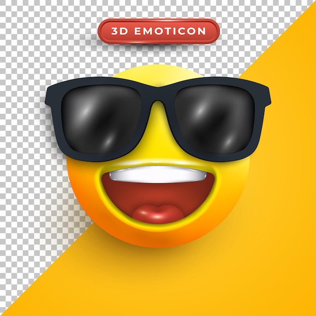 3d-emoji mit schockiertem ausdruck