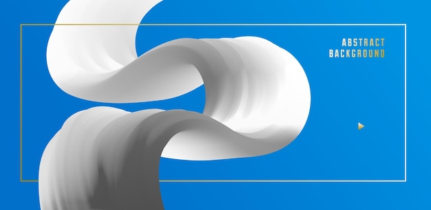 3D-Farbverlaufsfarbvektor abstrakter Hintergrund, dimensionale dynamische Form in Bewegung, fließende Farbgestaltungselemente, trendiger moderner Stil.