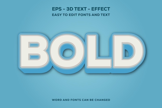 3D-Fettdruck-Text-Effekt