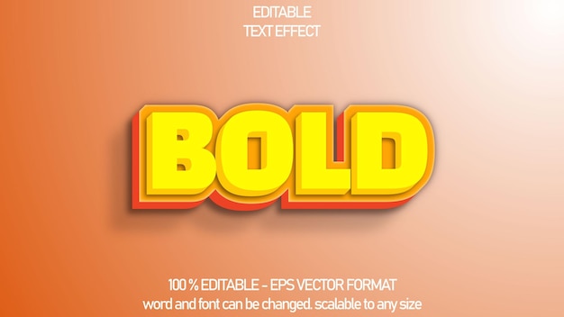 3D-Fettdruck-Text-Effekt