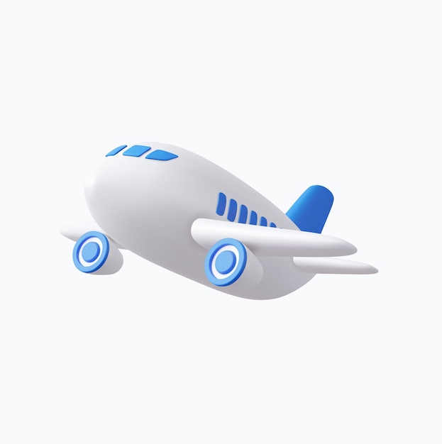 3D-Flugzeug-Symbol