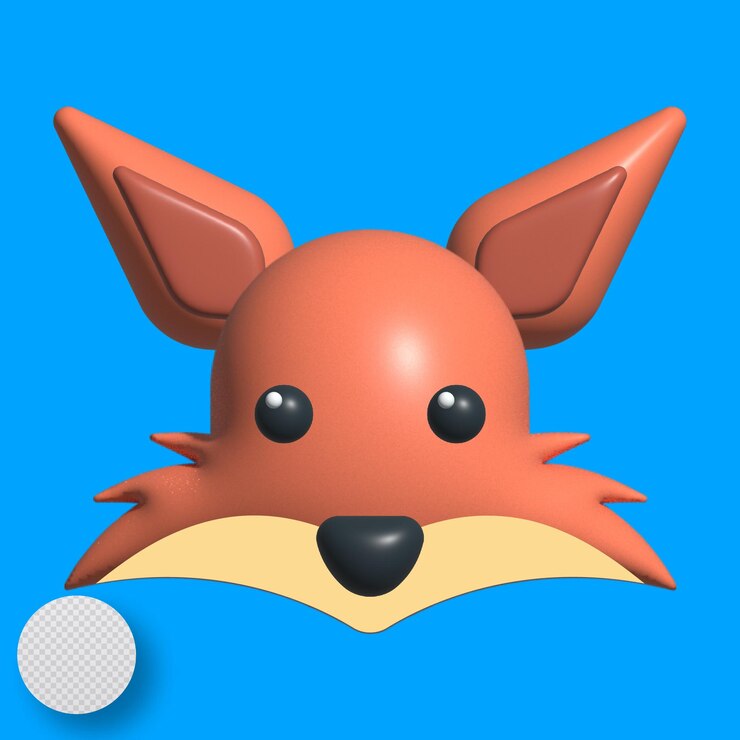 Vektor 3d-fuchs