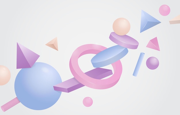 3D-geometrischen Hintergrund