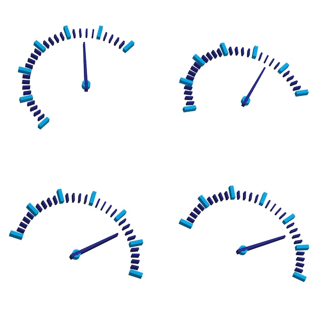 3D-Geschwindigkeitslogo-Symbol, Vektorsymbol