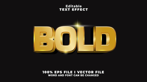 3D-Goldfetttext-Effekt
