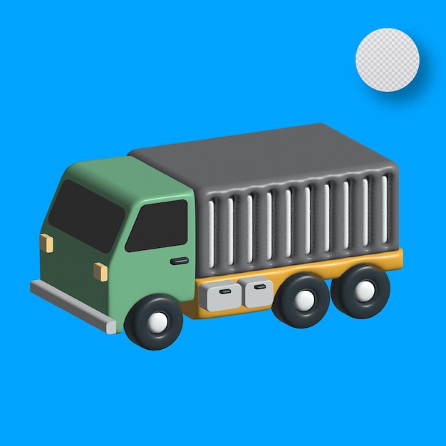 3D-Großer LKW