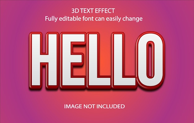 3D Hallo Texteffekt