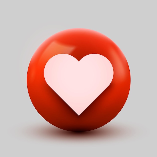 3D-Herzball-Symbol