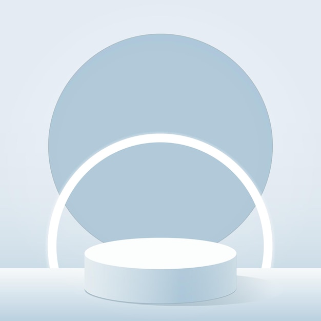 3D-Hintergrundprodukte minimale Podiumsszene mit geometrischer Plattform