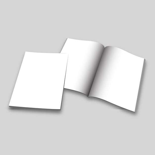 3D-Illustrations-Mockup für US-Briefbroschüren Zeigen Sie Ihre Kreativität