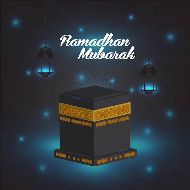 3d-ka'bah ramadhan mubarak