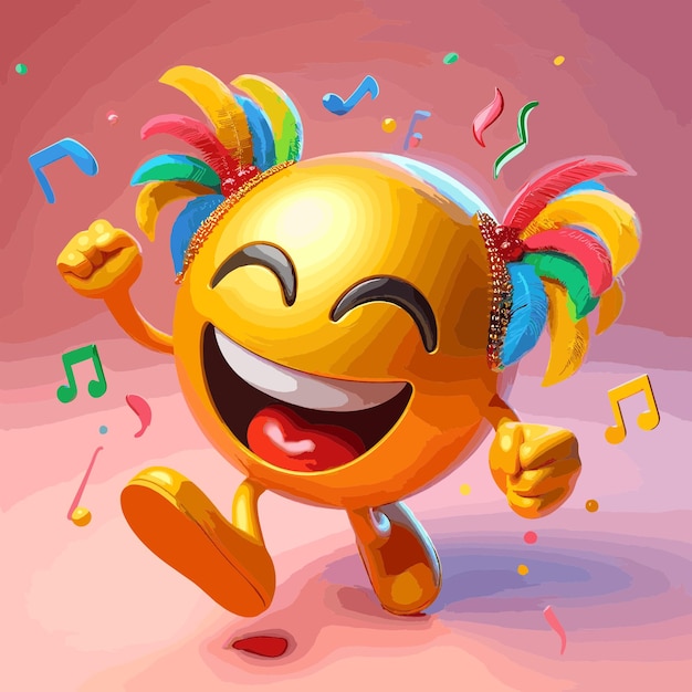 Vektor 3d-karnival-emoji