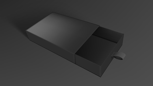 3D-Karton-Schiebe-Schublade mit Bandziehung