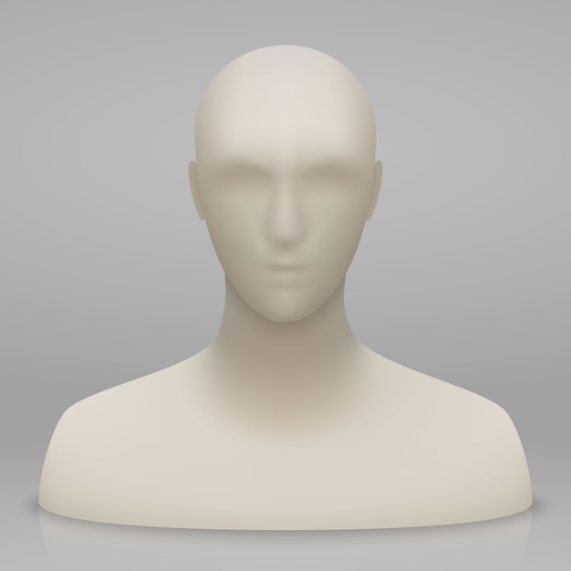 Vektor 3d mannequinkopf